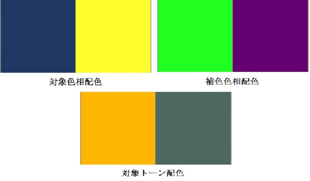 メリハリ配色