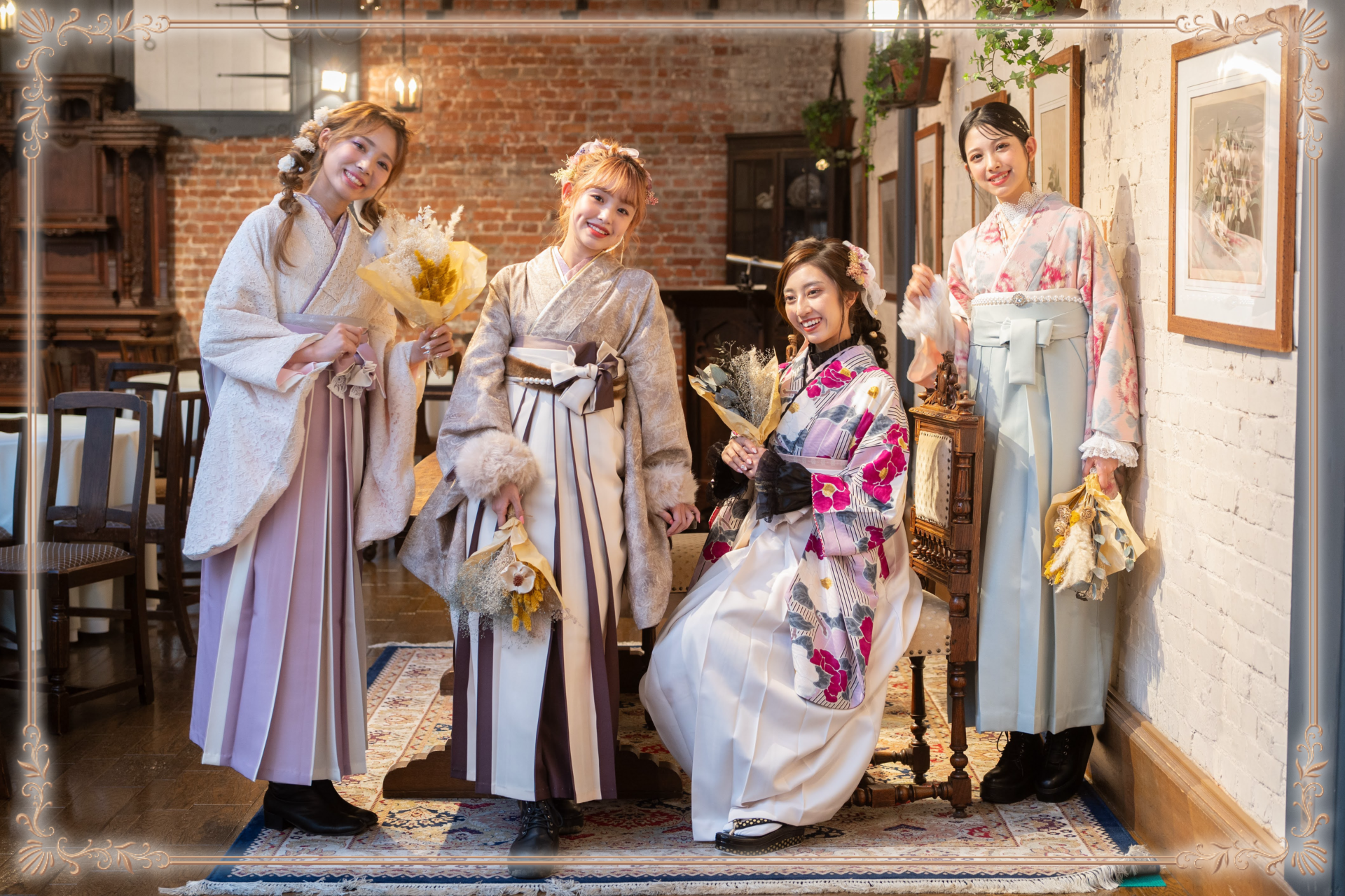 졸업식은 렌탈 기모노 오카모토에 맡기세요♪♪ 해시태그를 통해 보는 하카마 코디