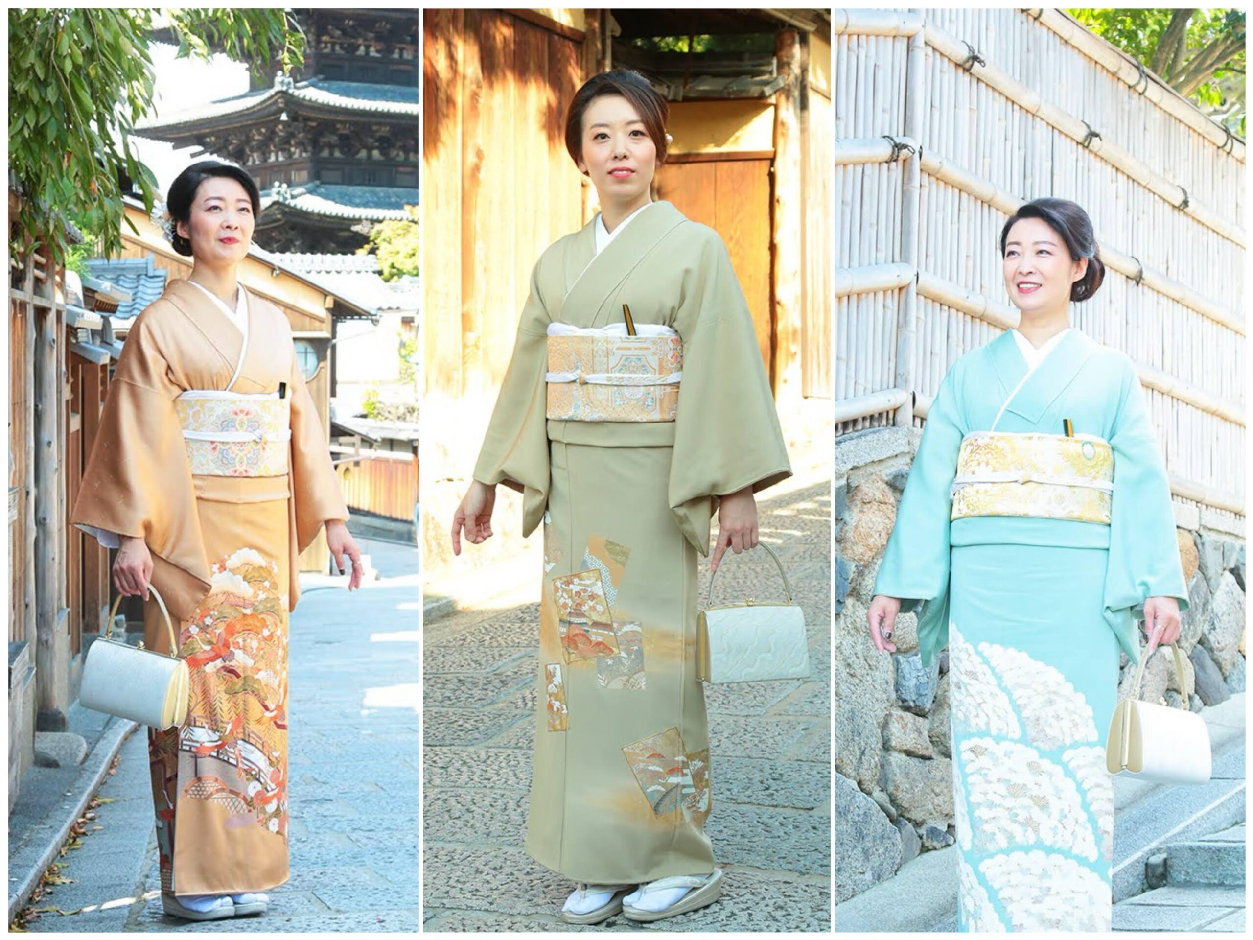 色留袖を着た女性