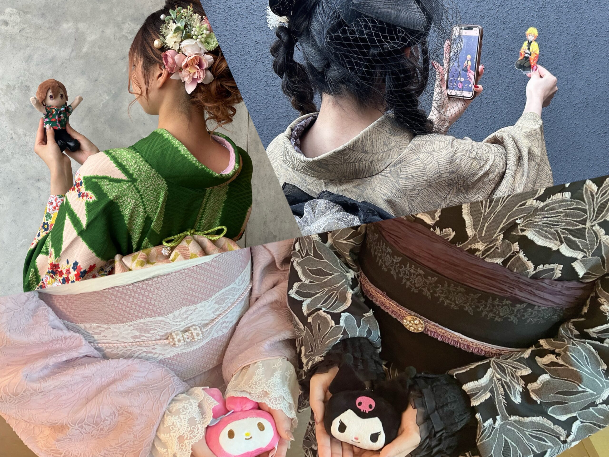 今日は推し色でおでかけ♬ 着物で叶える推し活コーデ