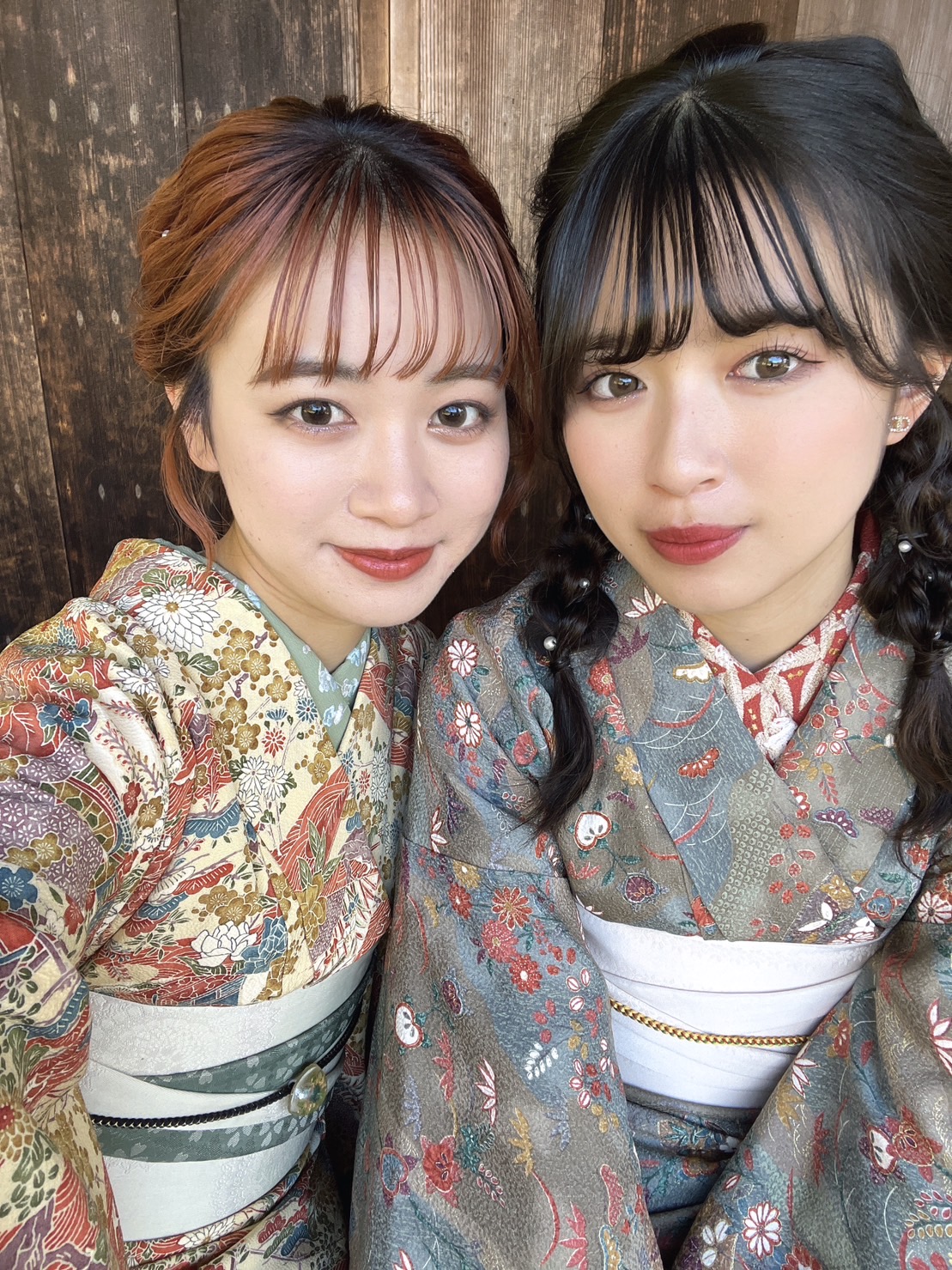 최고급 니조성 여행을 앤티크 기모노로