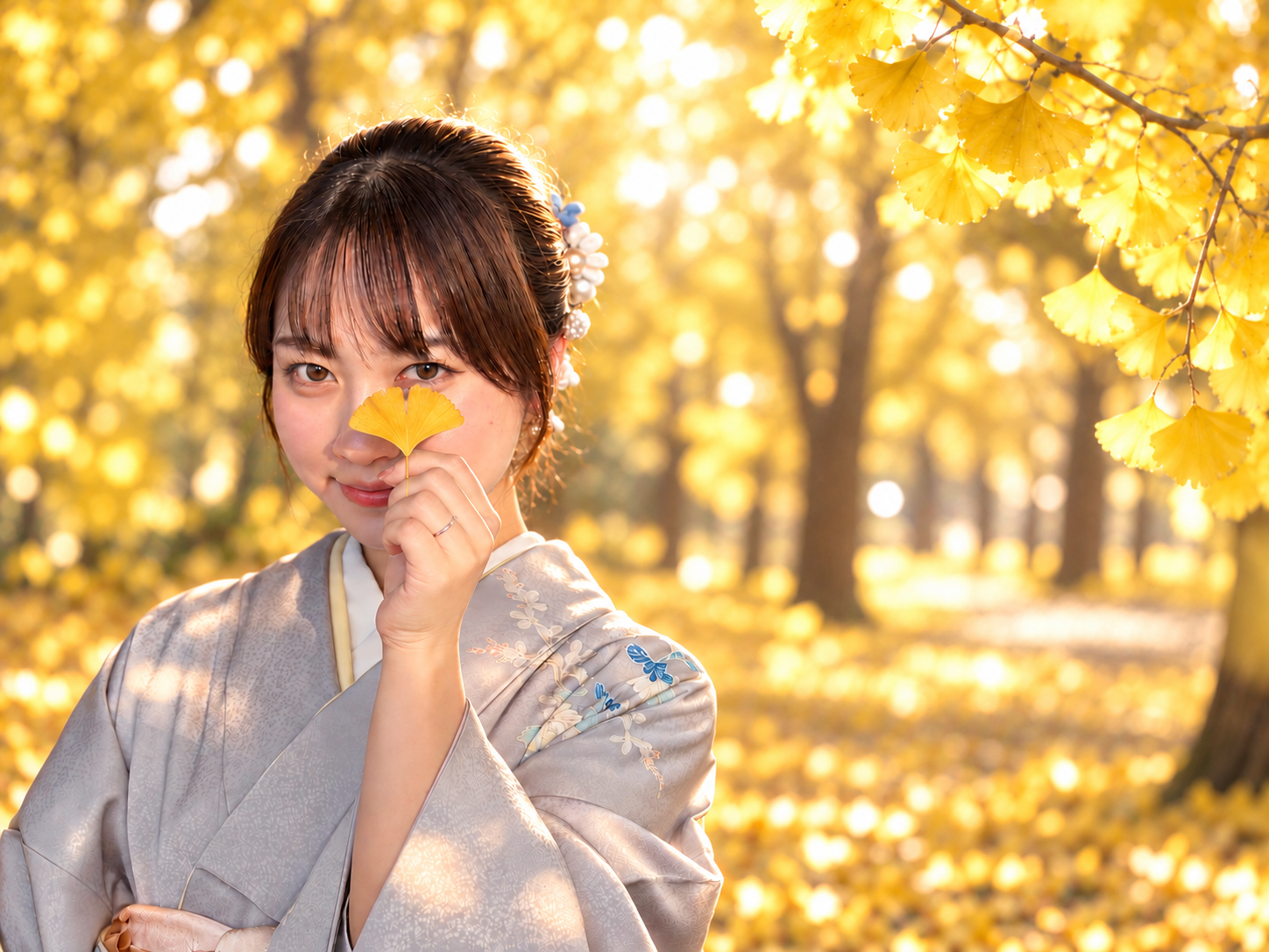 紅葉のあとも京都は美しい~黄金色に染まるイチョウの名所を着物で巡ろう♪